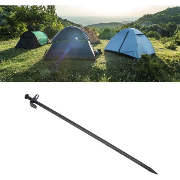 Utomhustältpinne, robust ståltältpinne, markspets?? for camping, tält, presenning, 40 cm