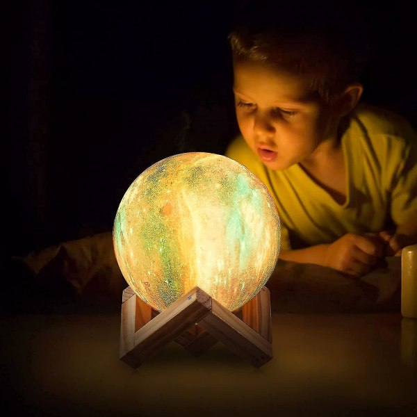 3D Galaxy Moon Lamp Lighting - Cool Kids Galaxy Moon Night Light