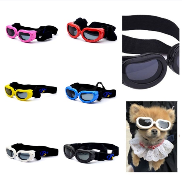 Små Hunde Solbriller Goggles GUL yellow