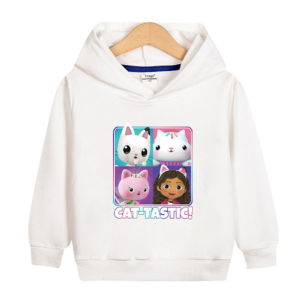 Gabby's Dollhouse Pullover Hoodie Jakke Kappa Gave Pink Pink 130cm