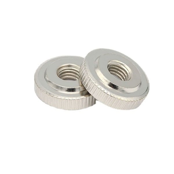 10ST Runde Muttere Metrisk Grovgjenge Sett 10PCS 10PCS
