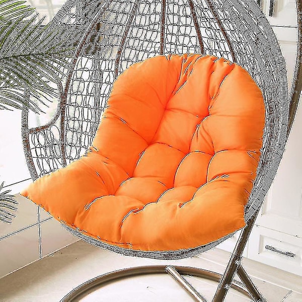 Sort Hængekurv Pude Swing Rattan Stol Pude Vugge Pude Orange
