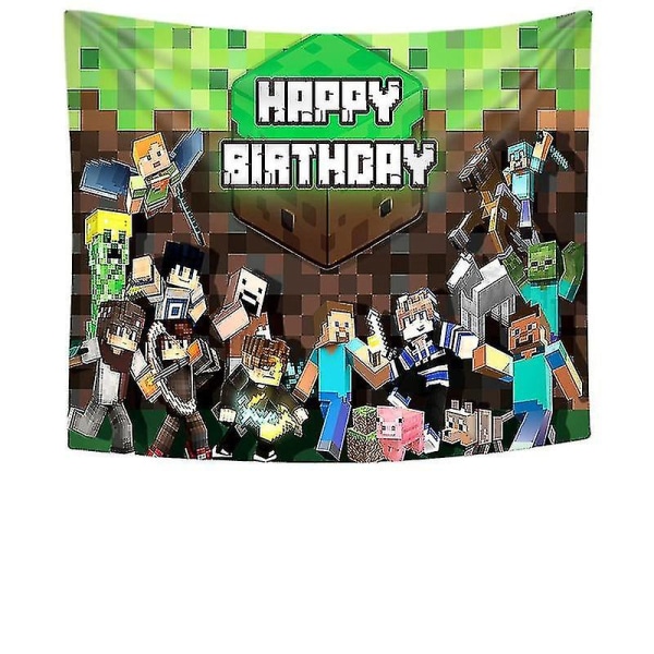 Minecraft-temaplakat Veggteppedekor Soveromsdekor