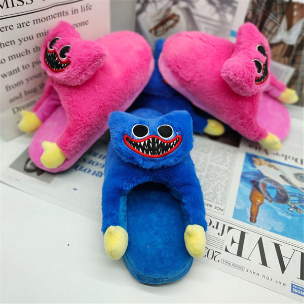 Barn Poppy Playtime Bløde Tøfler Hjemkategori Vinter Julegave Blue
