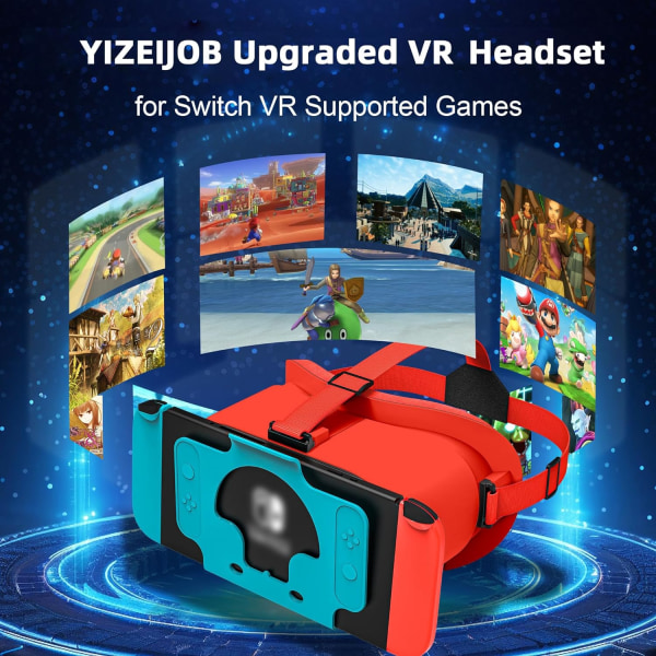 VR-kuuloke - Suunniteltu Nintendo Switch LCD/OLED:lle, VR-lasit mainoksella