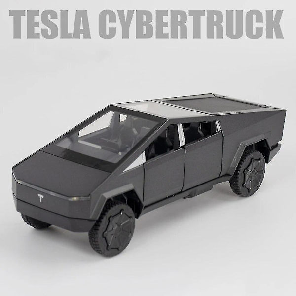 1:32 Tesla Model X Model 3 Model S Model Y Metalliset Autot Diecast Leikkiautot Ääni- ja Valoefektit Lasten Leikkikalut Pojille Lahjat Cybertruck Gray