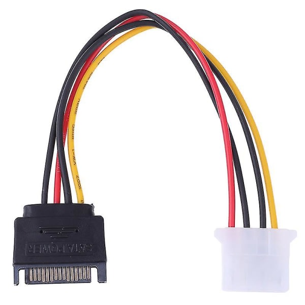 Sata til Ide strøm 15 pin Sata han til Molex Ide 4 pin hun kabel adapter Hfmqv