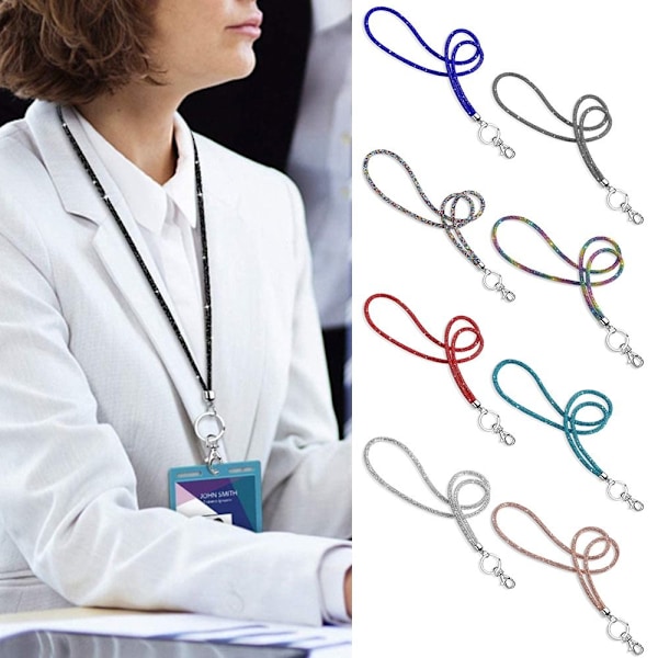 Rhinestone Telefon Lanyard Krystal Kæde Stropper AB AB AB AB