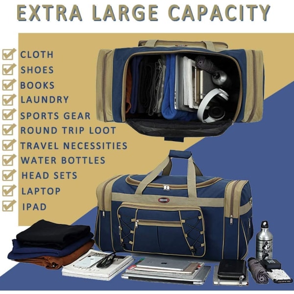 Vandtæt rejsetaske, stor kapacitet oxford rejsetaske