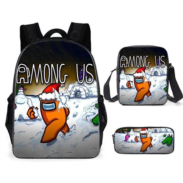 Among Us Ryggsekk+Skulderveske+Etui 2