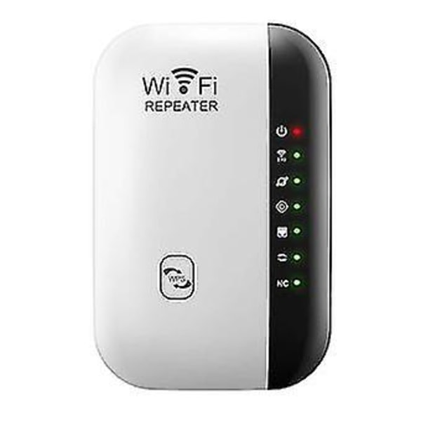Wifi Extender Signal Booster Trådløst internet Langrækkende forstærker-Hvid