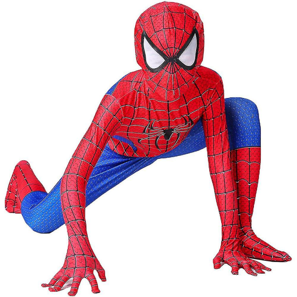Lasten poikien Spider-man Cosplay -asu Supersankari Spiderman Fancy Dress -haalari 3-4 vuotta