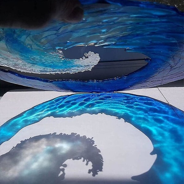 Ki Ocean Wave Skulptur Wave Art Model Dekorasjon Borddekorasjon