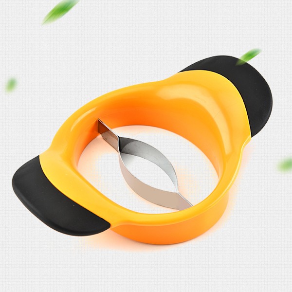 Mangoskærer - 1 rustfri frugtskärare - Orange og sort