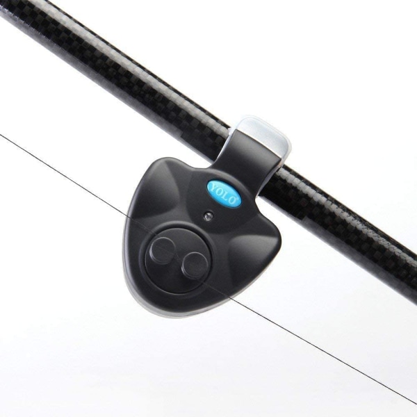 2pcs Fishing Bite Alarm Electronic Fishing Bite Alarm Indicator LED Light Fishing Rod with Sound Alert