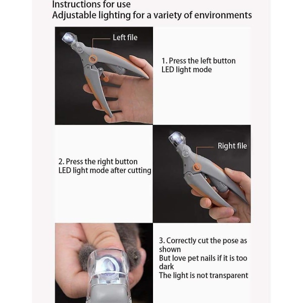 Led Light Anti-blood Position Manikyyritarvikkeet Cat