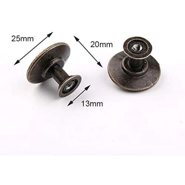 12 stk skap knotter, runde for skuff garderobe