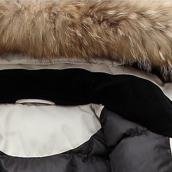 Vinterhue til mænd Quiltet dunjakke Casual Tooling Coat qd bedste sort black m