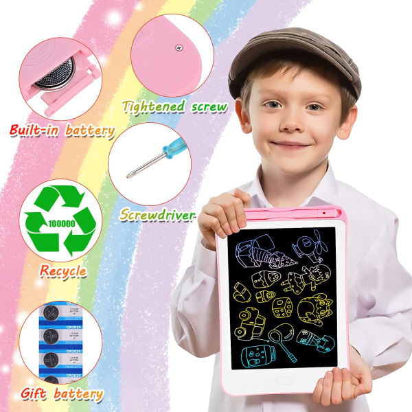 Kpl LCD-kirjoitustaulu Piirustustaulu Magic Board Kids Lelu 8 tuuman näyttö  Lasten lahjapiirustustaulu 4da4 | Fyndiq