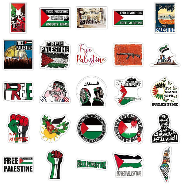 50 gratis Palæstina Victory Save Gaza-bilklistermærker