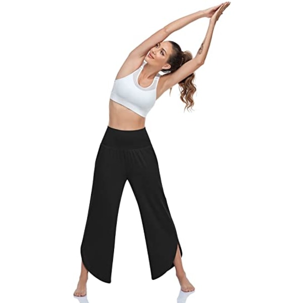 Uformelle yogabukser med brede ben for kvinner Joggebukser, M