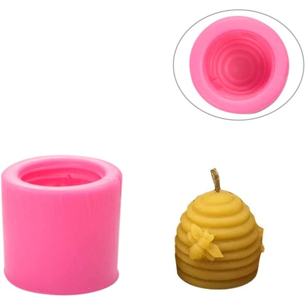 1 x 3D silikoneform i form af en bi til stearinlys,