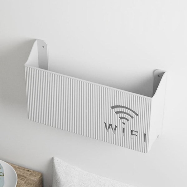 Kabelorganisatör Väggmonterad Wifi Router Förvaringsbox Case Hem