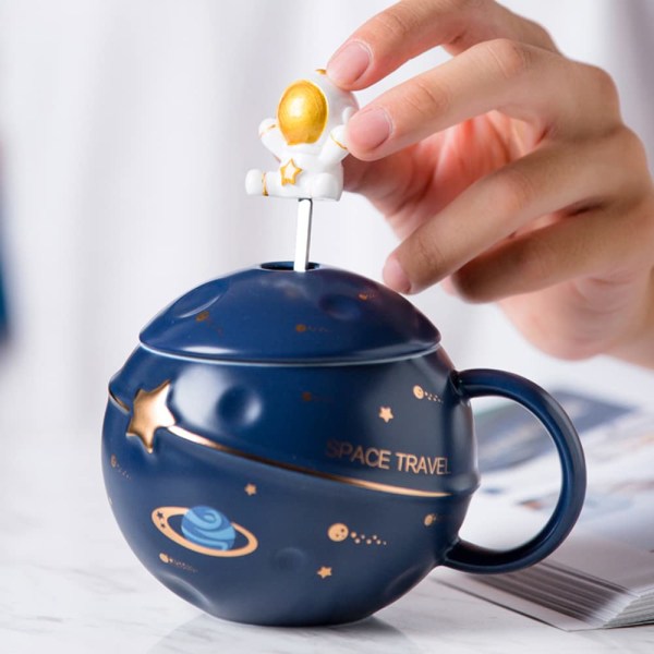 Astronaut Cup Space Preget Planet Mug for kaffe, te