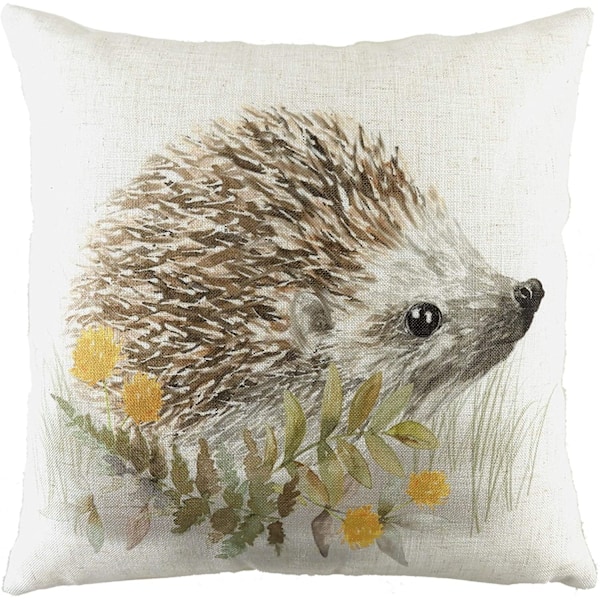 Evans Lichfield Woodland Hedgehog Putetrekk One Size Vit/Grønn/Brun White/Green/Brown One Size