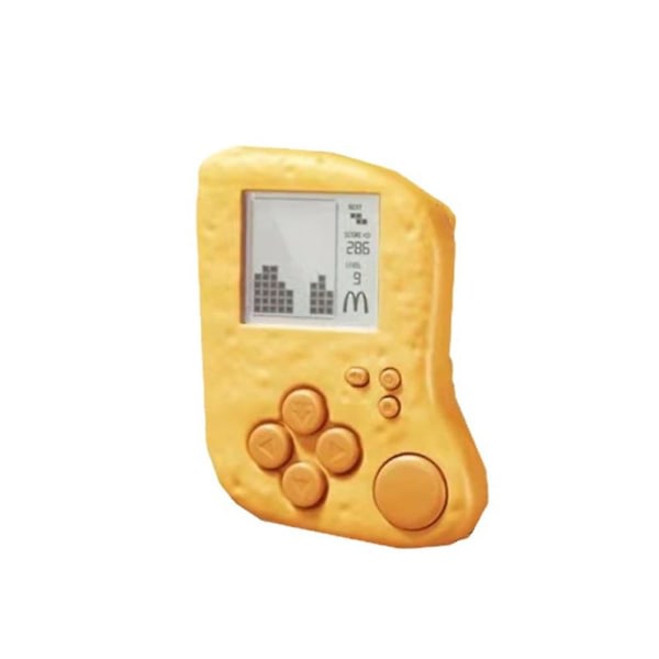 For barn Mcdonalds Mcnuggets Tetris handholden spelkonsol med batteriklistermerken