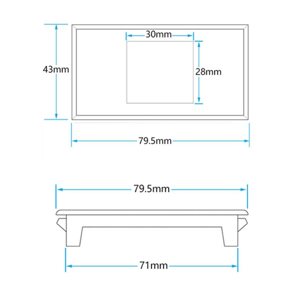 LCD Digital Voltmeter Amperemeter Spänningsström Effektmätare 50V 50V 5A