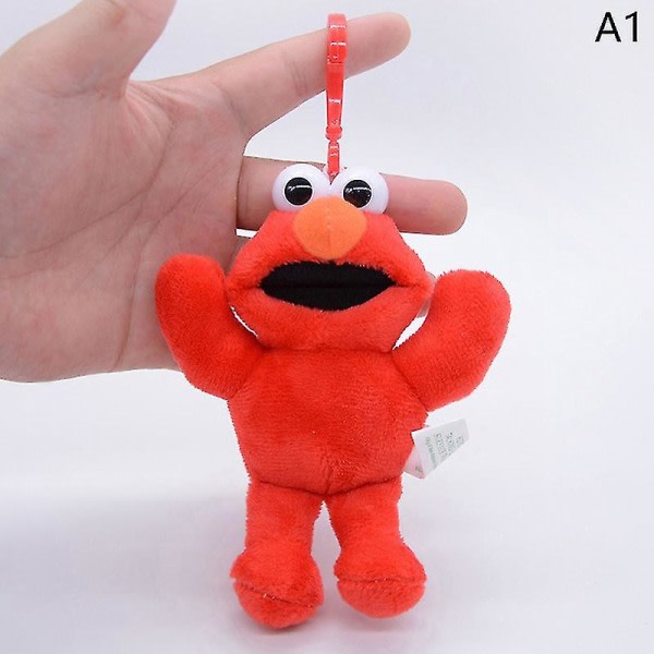 Sesame Street Elmo Cookie Demon Plyschleksaker Dockor Barn Present nyckelring hänge