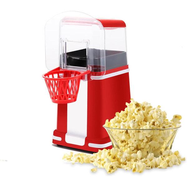 Maissi popcorn kone, sähköinen kotitalouksien automaattinen mini-ilmapopcorn