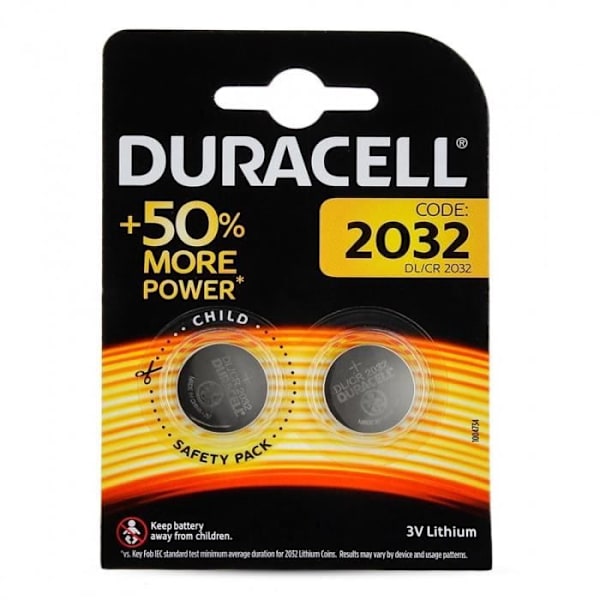 2 Duracell CR2032 -paristoa