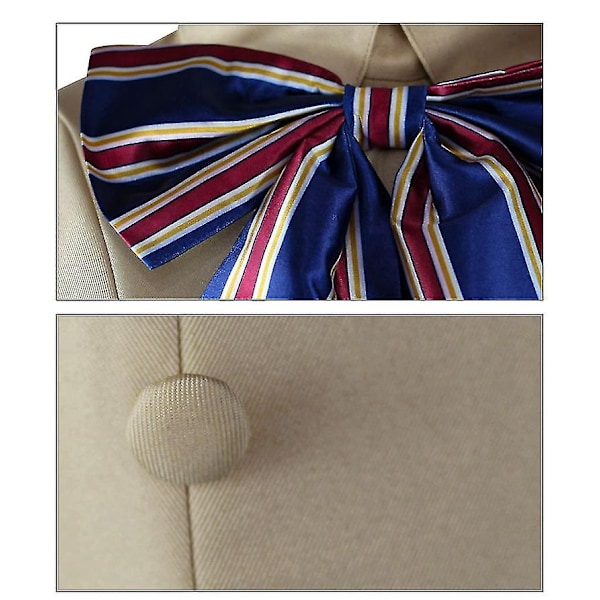 Barn M3gan Cosplay Kostume med Paryk 5-delt Fest Halloween B 140cm - Perfekt 150cm