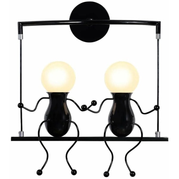 Moderne enkel vegglampe Fashion Doll Swing Barn Vegg L