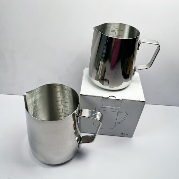 Mælkeskumkande 350ml (12oz) Dampkande Rustfrit Stål mælk/kaffe/cappuccino/Latte Art Barista dampkande