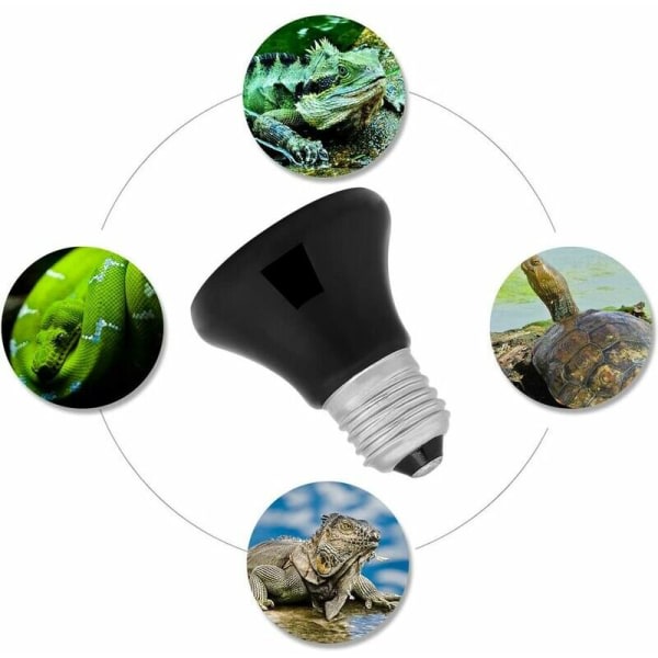Turtle Heat Bulb 50-100W Keramisk värmelampa Infraröd lampa Värmelampa för reptiler och amfibier (50W)