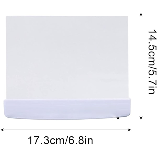 Flat Boklys for Lesing i Sengen Om Natten Klar LED Bok Full Side Lys Illuminator Panel Plate Lampe Bordslampe Trådløs White