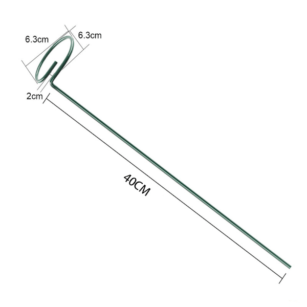 Planteholder Metalring Have Stamme Støtte Halvrund Støttering til Blomster, Rose, Tomater, Lilje, Pion 5 stk