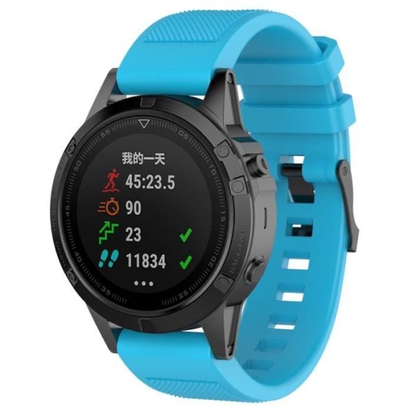 22mm Multisport GPS Fitness Replacement Watch för Fenix ​​5-Blue