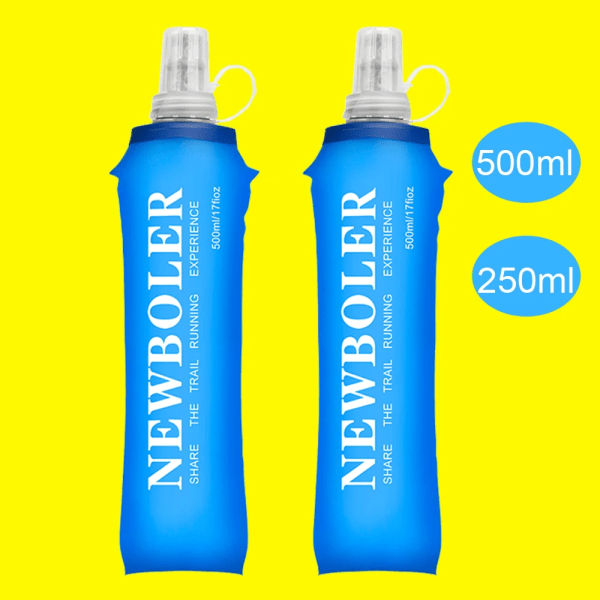 500 ml vattenflaska TPU hopfällbar mjuk kolv sport vattenflaska vattenpåse hopfällbar vattenflaska