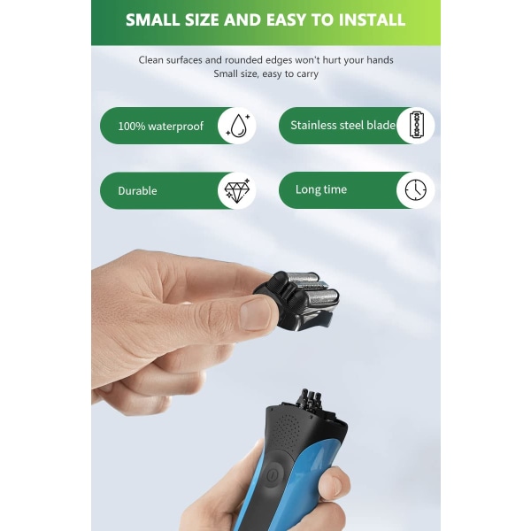 Ersättningsbladhode for Braun S3, 3040s 3000s 3050cc 3010a 3070cc 3080s 3090s 310s 3020s 330s 370cc-4 Braun 32B bladhode
