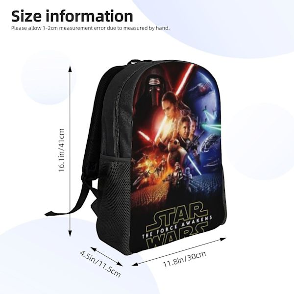 Star Wars Ryggsäck Skolväska för Tonåringar Pojkar Flickor Bokväska Dagsryggsäck Hjjk244
