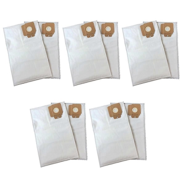 Ersättningsdammsugarpåse, 10-pack, kompatibel med Tornado CV30/1 CV38/1 CV48/2 NSS syntetisk filterpåse i tyg