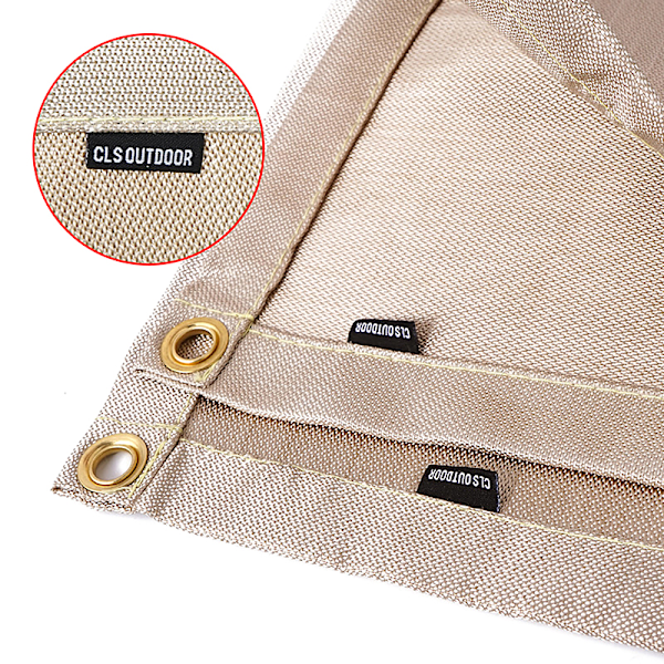 Utomhus Camping Brandsäker Duk BBQ Glasfiber Brandfilt Insats 80x60