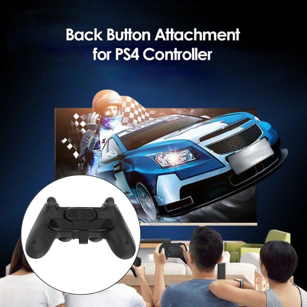 For Ps4 Extended Gamepad Bakre knappvedleggskontroller Paddles for Dualshock4 bakre forlengelsesnøkler med turbotilbehør