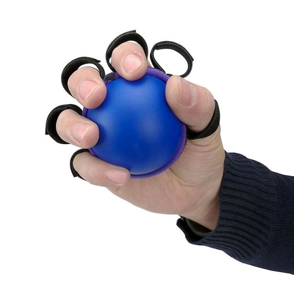 1kpl Five Fingers Hand Grip Ball Muscle Power Traini