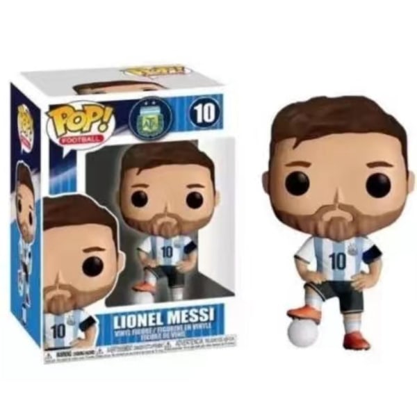 Funko Pop Footbollsstj?rnor Lionel Messi #10 Koristekoristeet Action Figur Collection Modellleksak f?r barn F?delsedagsleksakpresent 10