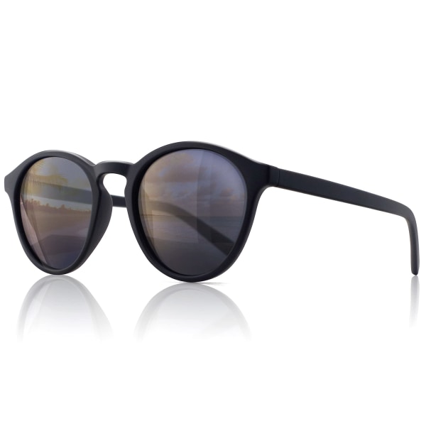 Retro polariserede solbriller til kvinder med TR90 stel solbriller Vintage rund stil til UV400 beskyttelse